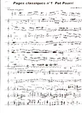 télécharger la partition d'accordéon Pot Pourri Pages Classiques n°1 (Arrangement : Gérard Merson) au format PDF