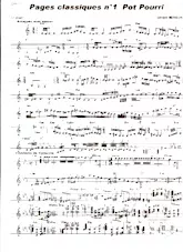 download the accordion score Pot Pourri Pages Classiques n°1 (Arrangement : Gérard Merson) in PDF format