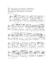 télécharger la partition d'accordéon Invence na basso continuo (Invention für Basso continuo) au format PDF
