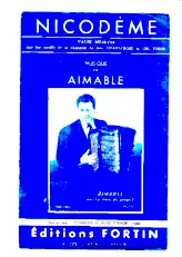 télécharger la partition d'accordéon Nicodème (Arrangement : Jacques Aubran) (Sur les motifs de la chanson de : Géo Chassebois et Christian Tison) (Orchestration) (Valse Musette) au format PDF