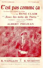 descargar la partitura para acordeón C'est pas comme ça (Du Film : Sous les toits de Paris) (Chant : Albert Préjean) (Fox Trot) en formato PDF