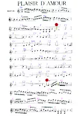 télécharger la partition d'accordéon Plaisir d'amour (Relevé) au format PDF