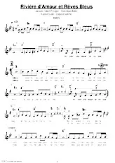 descargar la partitura para acordeón Rivière d'amour et rêves bleus (Boléro Chanté) en formato PDF