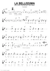 scarica la spartito per fisarmonica La Bellissima (Tarentelle Chantée) in formato PDF