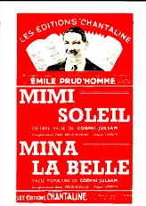télécharger la partition d'accordéon Mimi Soleil (D'aprés la chanson populaire de Sergelys et Albert Schmit) (Valse) au format PDF