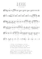 download the accordion score A Biribi in PDF format