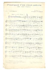 scarica la spartito per fisarmonica Pourquoi l'on vous adore (One Step Chanté) in formato PDF