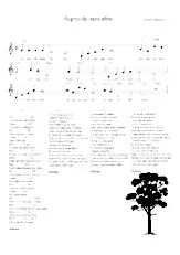 télécharger la partition d'accordéon Auprès de mon arbre au format PDF