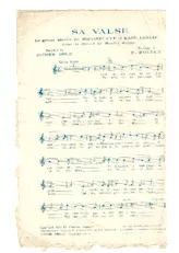 télécharger la partition d'accordéon Sa Valse (Succès de la Revue du Moulin Rouge) (Chant : Mistinguett et Earl Leslie) au format PDF