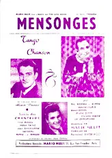 download the accordion score Mensonges (Orchestration) (Tango Chanté) in PDF format