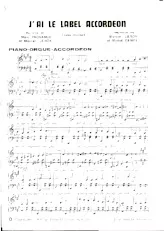 descargar la partitura para acordeón J'ai le label accordéon (Valse Chantée) en formato PDF
