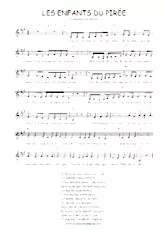 descargar la partitura para acordeón Les enfants du Pirée (Du Film : Jamais le dimanche) (Chant Version Française : Dalida) en formato PDF