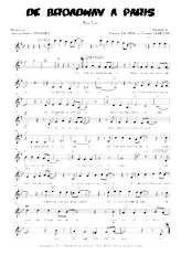 descargar la partitura para acordeón De Broadway à Paris (Fox Trot) en formato PDF