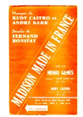 scarica la spartito per fisarmonica Madison made in France (Créé par : Henri Génès) (Orchestration Complète) in formato PDF