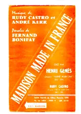 télécharger la partition d'accordéon Madison made in France (Créé par : Henri Génès) (Orchestration Complète) au format PDF