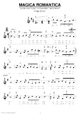télécharger la partition d'accordéon Magica Romantica (Boléro Chanté) au format PDF