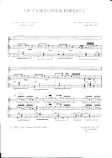 descargar la partitura para acordeón Un tango pour Roberto en formato PDF