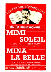 télécharger la partition d'accordéon Mina la belle (D'aprés la chanson populaire : Je serai là) (Arrangement : Emile Prud'Homme) (Valse Musette Chantée) au format PDF