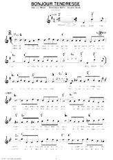 descargar la partitura para acordeón Bonjour Tendresse en formato PDF