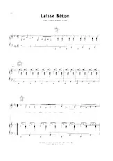scarica la spartito per fisarmonica Laisse Béton in formato PDF