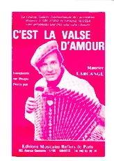 download the accordion score C'est la valse d'amour (Orchestration) (Valse Chantée) in PDF format