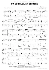 descargar la partitura para acordeón Y'a du soleil en Espagne (Paso Doble) en formato PDF