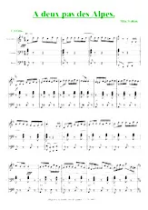 télécharger la partition d'accordéon A deux pas des Alpes (Polka) au format PDF