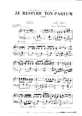 descargar la partitura para acordeón Je respire ton parfum (Tango) en formato PDF