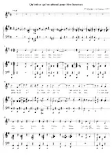 descargar la partitura para acordeón Qu'est ce qu'on attend pour être heureux en formato PDF