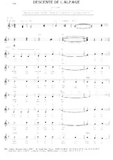 télécharger la partition d'accordéon Descente de l'Alpage (Valse) au format PDF