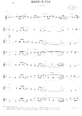 download the accordion score Made in fox in PDF format