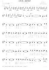 scarica la spartito per fisarmonica Viva l'amore (Vive l'amour) (Tarentelle) in formato PDF