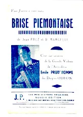 descargar la partitura para acordeón Brise Piémontaise (Créée par : Emile Prud'Homme) (Valse) en formato PDF