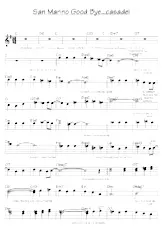 télécharger la partition d'accordéon San Marino Goodbye (Chant : Luana Babini) (Relevé) au format PDF