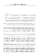 télécharger la partition d'accordéon Cri du coeur (Chant : Edith Piaf) (Fox) au format PDF