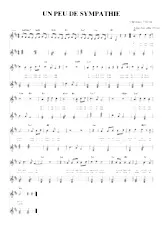 descargar la partitura para acordeón Un peu de sympathie (Chant : Christian Vidal) (Relevé) en formato PDF