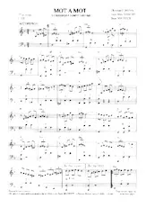 scarica la spartito per fisarmonica Mot à mot (Valse) in formato PDF