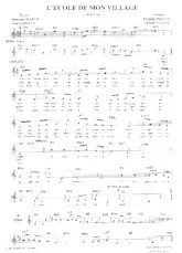 scarica la spartito per fisarmonica L'école de mon village (Marche) in formato PDF