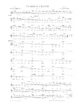télécharger la partition d'accordéon Un oiseau chante (Valse) au format PDF