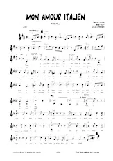 scarica la spartito per fisarmonica Mon amour Italien (Tarentelle) in formato PDF
