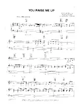 télécharger la partition d'accordéon You raise me up (Chant : Josh Groban) au format PDF