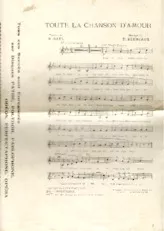 scarica la spartito per fisarmonica Toute la chanson d'amour (Chant : Frehel / Odette Barancey / Marjal) (Valse Boston) in formato PDF
