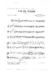 télécharger la partition d'accordéon Valais Suisse (Valse) au format PDF