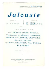télécharger la partition d'accordéon Jalousie (Chant : Bérard) (Valse) au format PDF