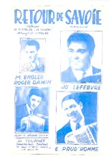 télécharger la partition d'accordéon Retour de Savoie (Arrangement : Jo Lefebvre) (Orchestration) (Marche) au format PDF