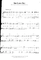 télécharger la partition d'accordéon She loves you (Chant : The Beatles) (Rock) au format PDF