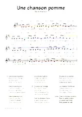 download the accordion score Une chanson pomme in PDF format
