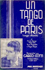 télécharger la partition d'accordéon Un tango de Paris (Enregistré par Carlo Cotti) au format PDF