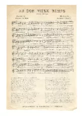download the accordion score Au bon vieux temps (Chanson Satirique) in PDF format