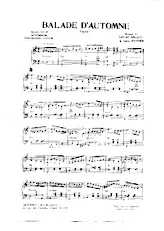 scarica la spartito per fisarmonica Ballade d'automne (Valse) in formato PDF